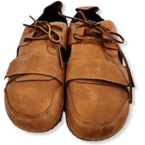 OTZ1-LOW #3301 LEATHER LACE UP W/VELCRO IN CAMEL UR 46 US M/13 W/16 #1097